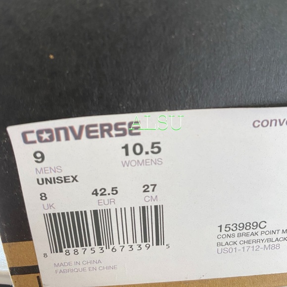 Converse Cons Break Point Men Sneakers Suede Cherr - Picture 11 of 11